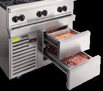 RESTAURANT RANGES Model 12" Range with Cabinet Base, Accepts Full-Size Sheet Pans Oven Base Top Configuration Gas Type Total BTU/hr 2nd-Year 12-2BN Cabinet 2 Burners Natural 60,000 175 80 $4,730 $252
