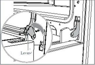 2. Open the levers fully on