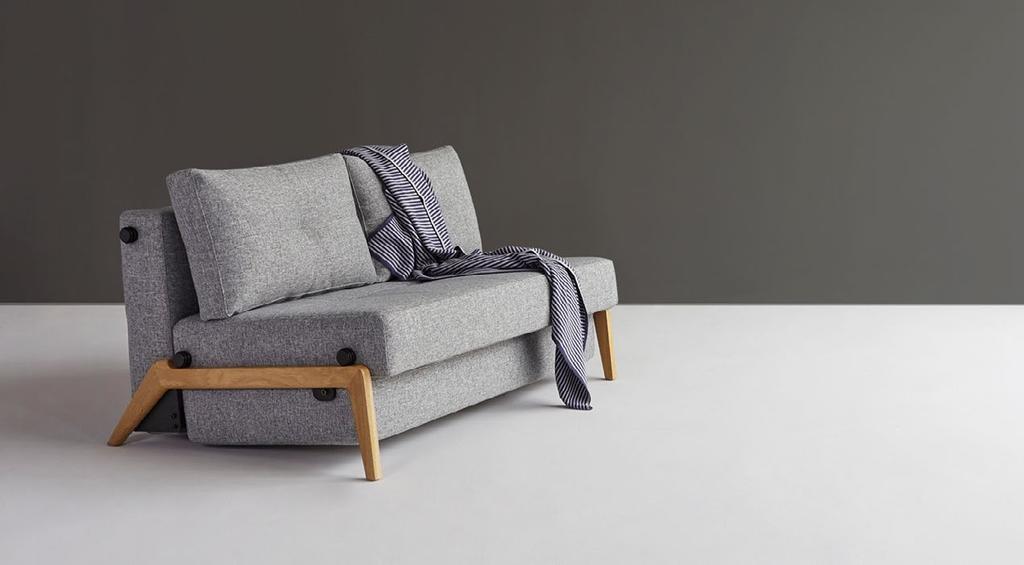 A sofa width of 140 cm makes Cubed a space saving sofa bed perfect for small apartments, guestrooms and home