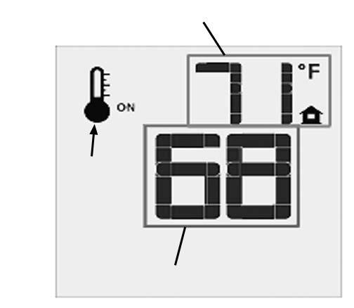 Operating Instructions Turn off the Appliance Press the ON/OFF Key on the Transmitter. The Transmitter LCD display will only show the room temperature and Icon (see Figure 8).