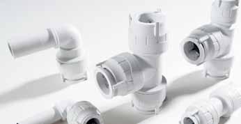 domestic properties Polyfit fittings should be used with white Polyfit pipes and other Polypipe specialist pipe systems