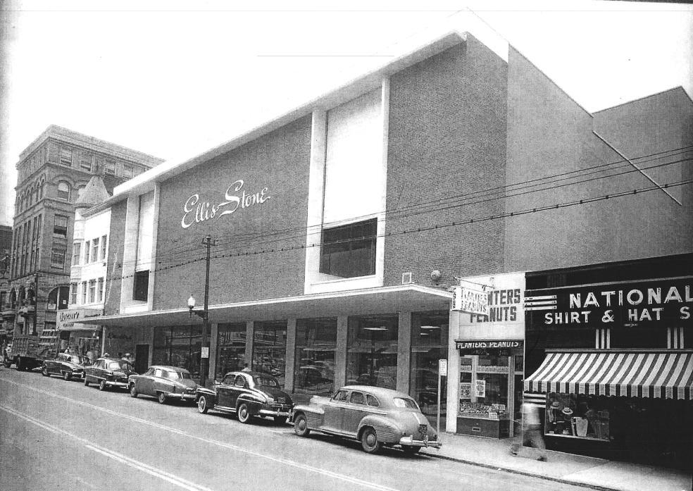 Our History Opening in 1949, as the prestigious Ellis Stone department store, The Elm Street Center has remained a downtown icon for over 60 years.
