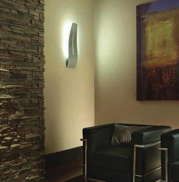2013 ADEX AWARD FOR DESIGN EXCELLENCE L ale interior sconce 27" long, direct/indirect light only.