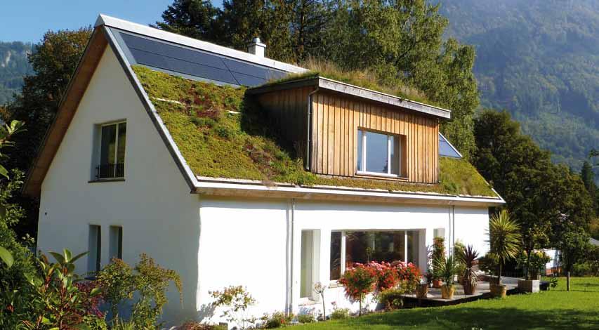 Roof pitch: 0/12 2/12 3/12 4/12 5/12 Per cent 15 % 30 % 45 % When dimensioning an eaves or shear barrier, the decisive factor is not only the water-saturated weight of the green roof build up, but