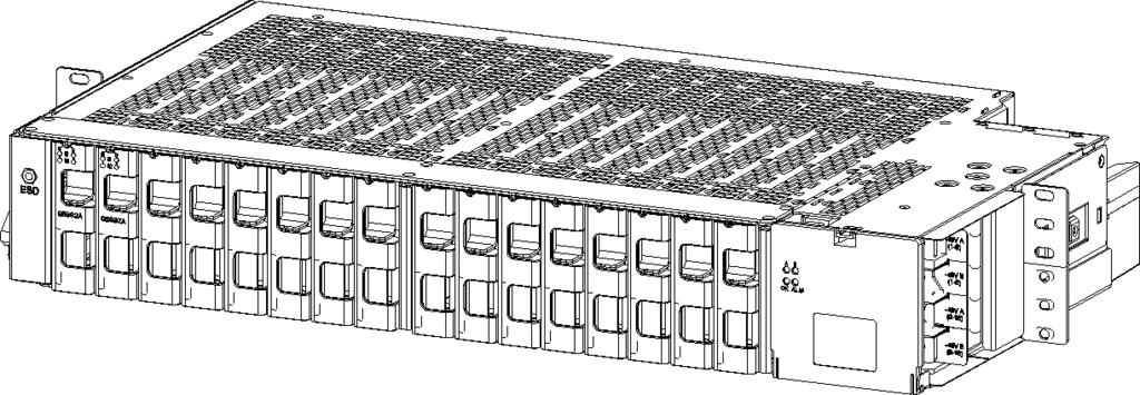 Brief Hardware Orientation Figure 6-1: QS912A Converter Shelf (Shown configured with 2 operational circuits and 14 slot fillers for airflow control) [CPS3200U Page 21] To distribute airflow across