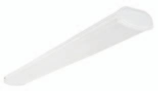 Wrap lights Traditional fluorescent wrap light fixtures are common in commercial and institutional buildings.