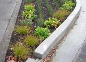 In retrofit conditions, the most cost-effective and least intensive option is to simply allow water to overflow the landscape area through a curb cut and exit back into the street to where it can