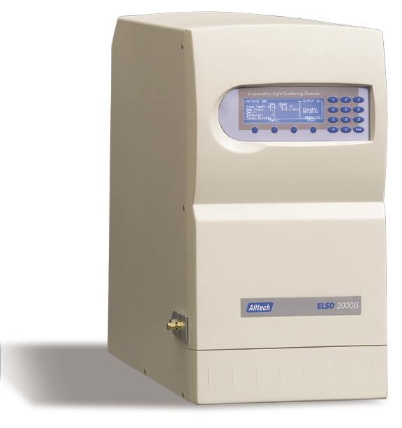 NEW ELSD 2000ES E N H A N C E D S E N S I T I V I T Y More Sensitive Lower detection limits Two Operating Modes Get optimum performance for all applications Universal Detect compounds missed by other