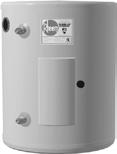 residential electric water heaters Point-of-Use Space-saving design High efficiency heating element Temperature and pressure relief valve included Over-temperature protector cuts off power in excess
