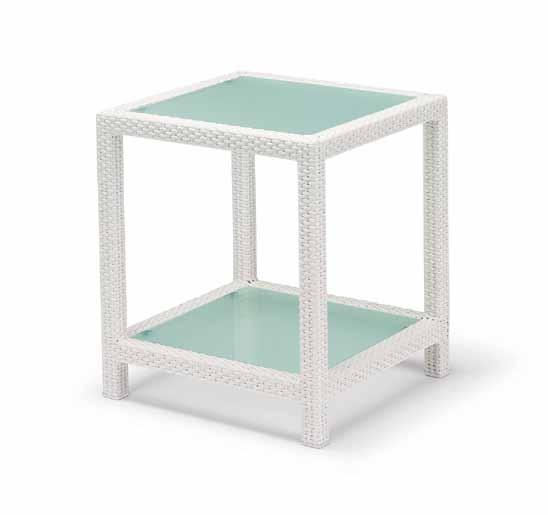 Side table Design by Richard Frinier Item code: 027033 Weight 4 kg/9 lbs Volume 0,11 m³/4 cu ft 52 46 18 46 18 collection s generous proportions and subtle weave suggest a graciousness and attention