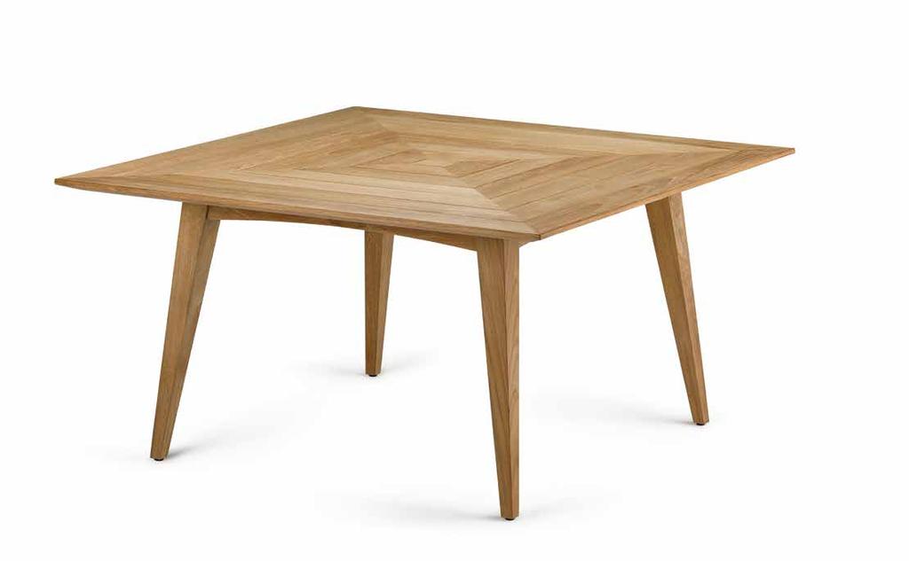 Low dining table Design by Richard Frinier Item code: 088079 Weight 26 kg/57 lbs Volume 0,86 m³/31 cu ft 60 120 120 Collection: Made table of premium solid teak, this low table by Richard Frinier was