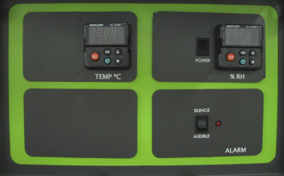 SECTION 2 EQUIPMENT OVERVIEW CON TINUED Temperature Controller Humidity Enable Switch Humidity Controller Options