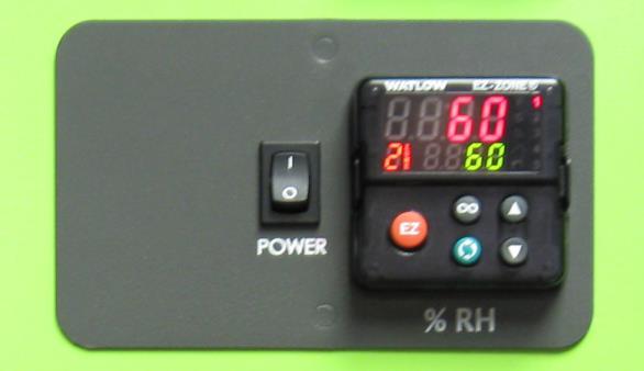 Changing the Humidity Set-point Actual Humidity Humidity Set-point Enable Humidity Control Switch EZ Button Increase Humidity Set-point Decrease Humidity Set-point To set the humidity set-point,