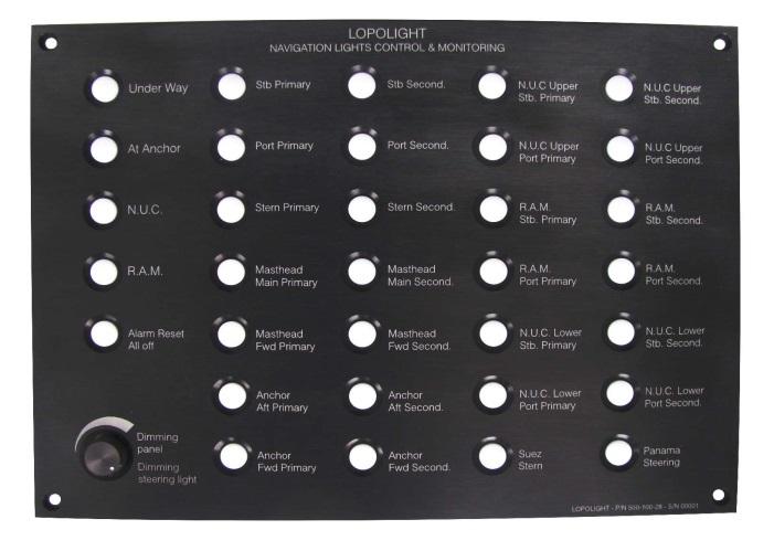 Page 1 of 10 Lopolight navigation light control panel External monitoring and
