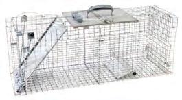 Trap can be set and released with one hand. High-tensile wire mesh makes trap more durable without making it heavier.