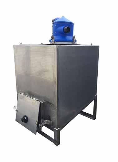 THE TANK Tank filter hatch cyclone 65 mm vac port 650 litre tank waste trap & valve The