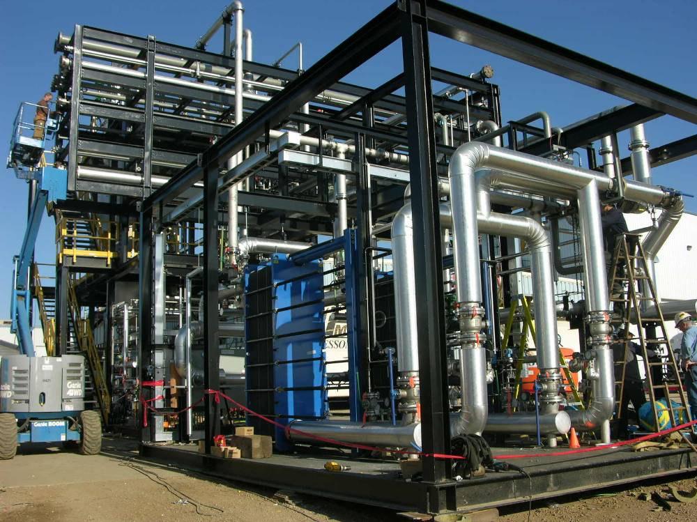 heat exchangers, and tanks Designed for 90% water recovery rate utilizing two evaporator