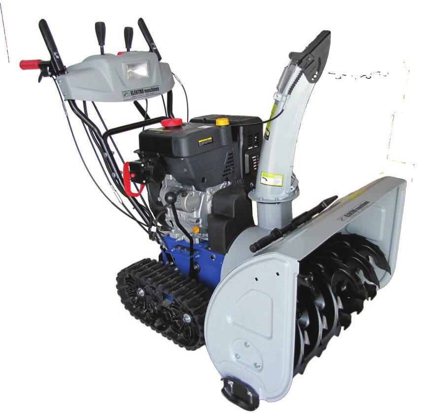 MODEL STEm 14076 ET ENGINE POWER (kw/hp) 10,2 / 14 DISPLACEMENT (cm 3 ) 420 CLEARING WIDTH (cm) 76 INTAKE HEIGHT (cm) 54,5 THROWING OPERATION Two stage THROWING DIRECTION 190 Degrees DRIVE SYSTEM