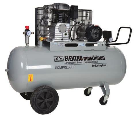 PISTON COMPRESSORS Industry Line piston compressors are perfect for use in workshops, manufacturing units and industry.