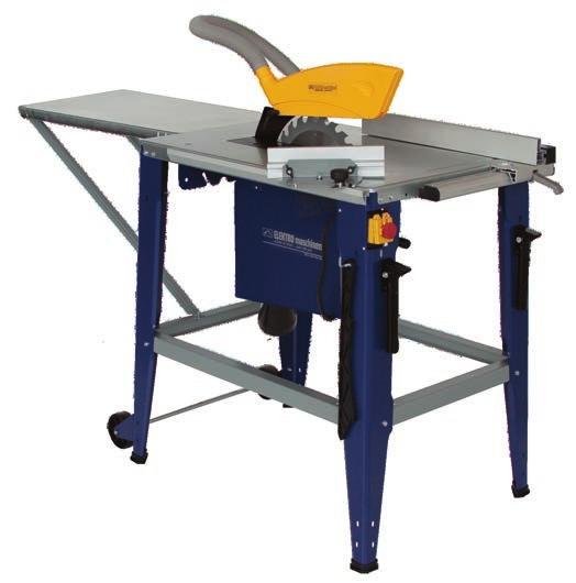 WOODWORKING MACHINES TABLE SAW Elektro Maschinen table saws are ideal for sawing beams, boards, sheets and wood-like materials in the workshop.