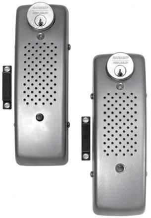 540/550 Series Exit Alarms The 540 and 550 Series alarms are equipped with a horn which is activated by unauthorized egress or the removal of the cover.