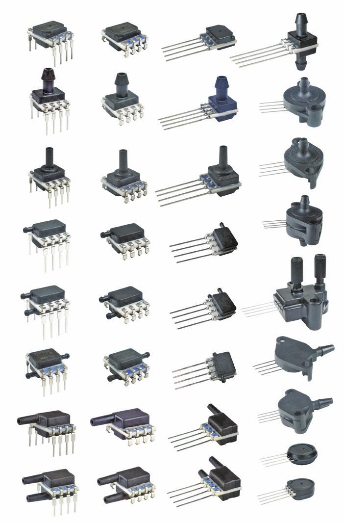 Pressure Sensors - Board Mount, Low and Ultra-Low Board mount pressure sensors are designed to measure air and oxygen pressure to and from the patient so the pressure doesn t exceed a desired level.
