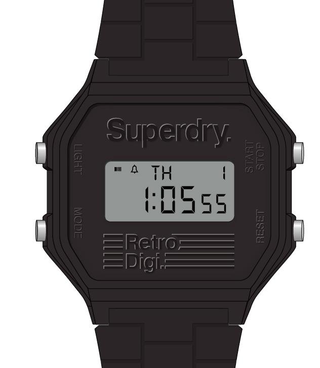 Watch Features Light Mode Reset Start/Stop (A Key) (BKey) (C Key) (D Key) 10 digits LCD screen displays hour, minute, second, day and week. Daily Alarm and Hourly Time Signal.