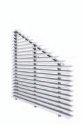 The slats can be set to a fixed slat angle or adjusted using a motor.