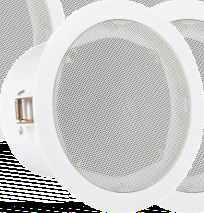 5 CEILING LOUDSPEAKER (3W-6W) N-3105F 6 CEILING LOUDSPEAKER (3W-6W) N-3106F DESCRIPTION The N-3105F is a ceiling speaker built-in 70v/100v transformer.