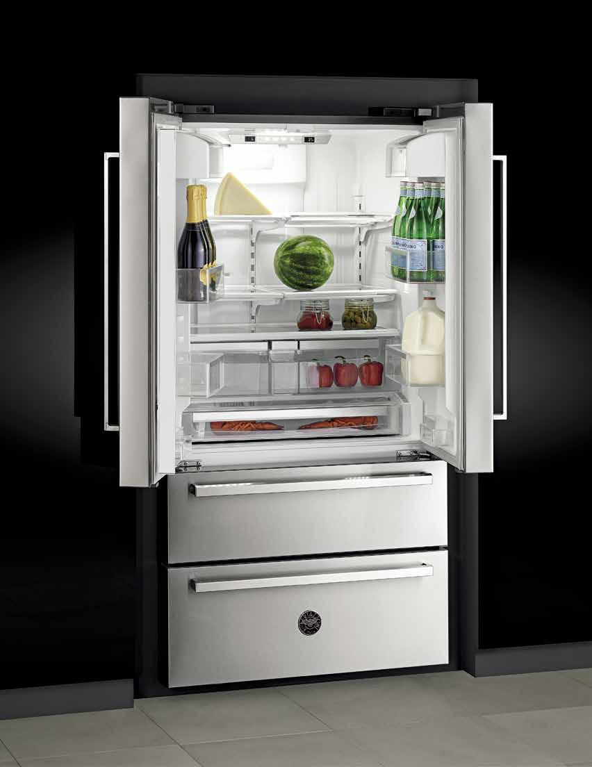 20 REFRIGERATORS AND DISHWASHERS SOPHISTICATED TECHNOLOGY INCREASES VERSATILITY 21 REFRIGERATOR REF36X FEATURES STYLE & SIZE 36 free-standing French