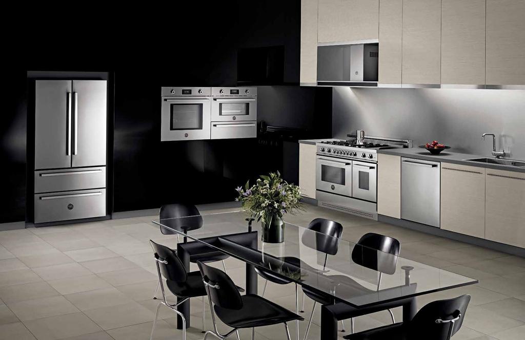 4 REFRIGERATORS AND DISHWASHERS Contemporary design and robust construction make the Bertazzoni