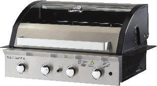 Grill 320mm Hotplate SPECIALIST DELUXE SERIES II BUILT-IN 4 BURNER BBQ BQ8342B COOKING SURFACE 800mm Powerful combined output 58.