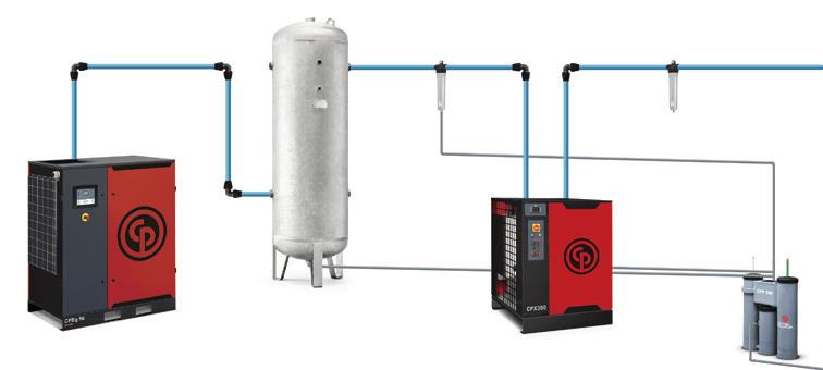 Technical Data Treatment capacity in an installation with dryer. Condensates are collected from compressor(s), air receiver(s), dryer(s), filter(s) for a daily operation of hours.