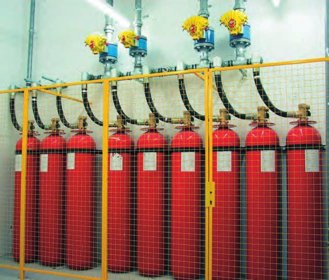 KD-1230 fire extinguishing system Feuerlöschanlage mit KD-200 Environment Novec 1230 fluid presents an environmental long-term alternative.