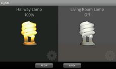 TOUCHSCREEN CONTROL PANEL APPS LIGHTS You can adjust settings for lights throughout your home. 1.