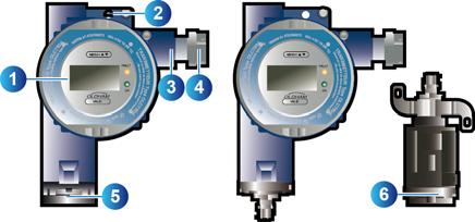 External elements Overview Id. Description 1. Digital display See Figure 3 for more details 2. Ground terminal 3. Cover fixation screw 4.