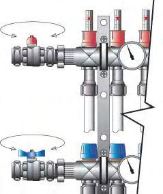 Fill the system via the boiler filling loop and run water through until the flow from