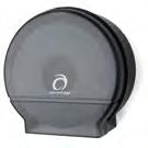 A2090R Black Translucent ea Advantage 9" Single Jumbo Roll Tissue Dispenser Universal for all brands of jumbo roll tissue with 3 3/8" core. Translucent cover allows for easy view of paper supply.