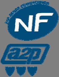 Certification rules NF324 / H58 Electronic security equipment 27/116 THE CORRESPONDING NF AND A2P LOGOS ARE AS FOLLOWS: 1 SHIELD 2 SHIELDS 3 SHIELDS Figure 2: Logos providing visual information about