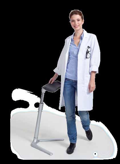 Fin: ideal for standing work in the laboratory Let s all have another