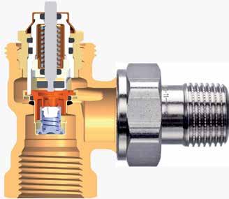 Construction Eclipse. Strong return spring in combination with high locating force ensures that the valve does not slacken off over time. IMI Heimeier M0x.