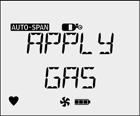 Auto Span When auto zero is complete, APPLY GAS and display, and flashes. Unsuccessful Span If the sensor(s) fails the span, the following screen displays. 5.