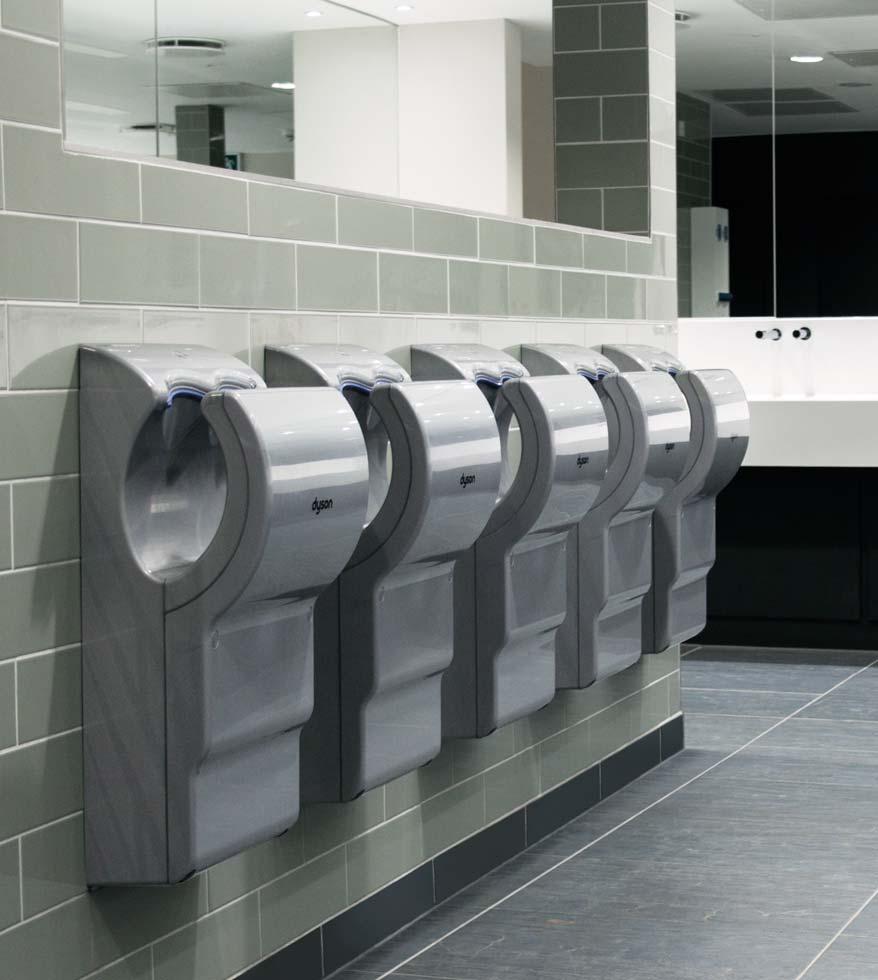 to say. Joshua Jackson, Facilities Manager. Fast drying The original Dyson Airblade db hand dryer produces sheets of air travelling at 420 mph.