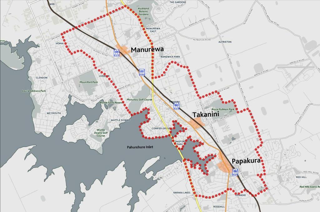 Focus of this plan This plan contains three distinct centres with different attributes and characteristics: the established town centre of Manurewa the emerging town centre of Takanini the emerging