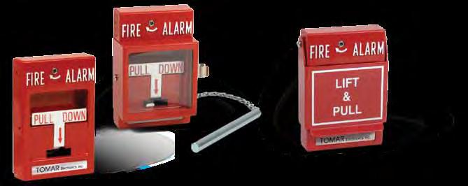 FIRE ALARM PULL STATIONS Single or Dual Action Break Glass Lift and Pull Terminal strip or Pigtail connection 9 different colors Custom lettering available in any language Single or Double contact UL