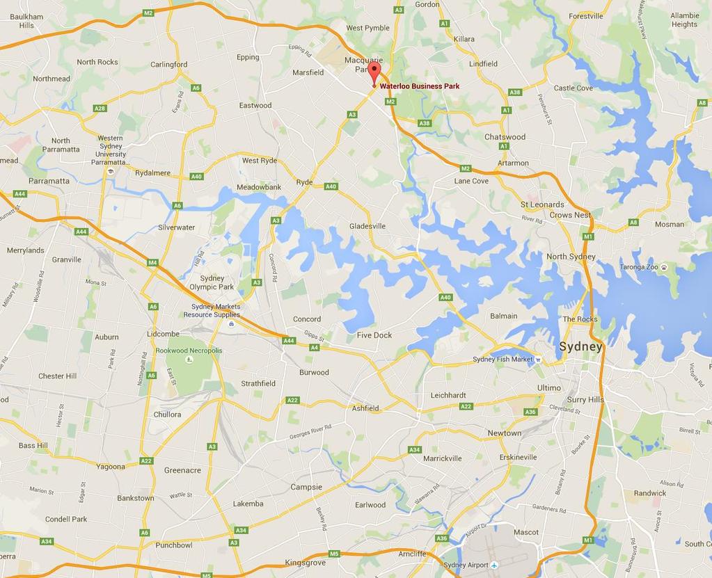 1.3 REGIONAL CONTEXT The suburb of Macquarie Park is located within the north-eastern quadrant of the Ryde LGA and is defined by Macquarie University in the north, Lane Cove National Park and Lane