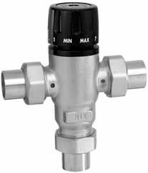 02/09/16 B48-2 Thermostatic Mixing/Diverting Valves (Caleffi) MixCal Sweat - Thermostatic Mixing Valves Mixed Temperature Gauge Adapter for 521 MixCal Adjustable thermostatic and pressure balanced