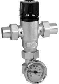 temperature: 200 F (93 C) Adjustable range: 85-150 F (29-65 C) Min. flow for optimum performance: 1.3 gpm Meets requirements of ANSI/NSF/ 372-2011 Certified to ASSE 1017, CSA B125.