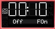 The minute value flashes. Enter the minutes of the timer run-time (0 up to 59) and confirm with OK.