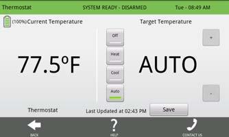 Home Control Status Home Control Status See the status of all your home control devices Thermostat